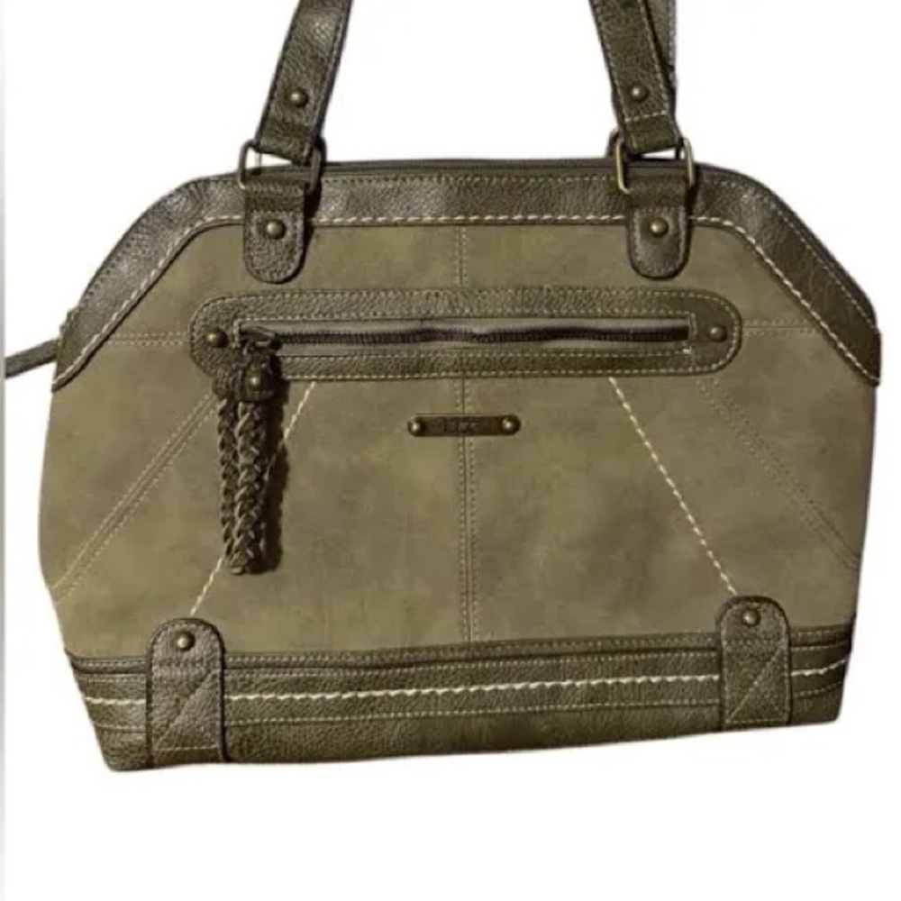 BOC Olive Shoulder Bag with Stitch Detail